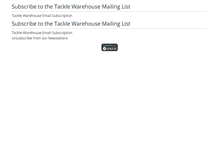 Tablet Screenshot of lists.tacklewarehouse.com